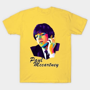 Paul McCartney Wpap Pop Art T-Shirt